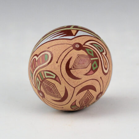 Alternative view of Lonewolf, Joseph - "Mimbres and Realistic Bee" Seedpot (1986)