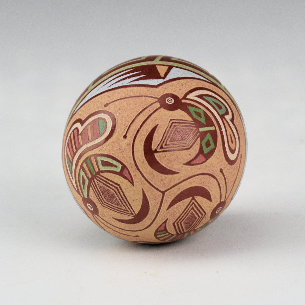 Lonewolf, Joseph - "Mimbres and Realistic Bee" Seedpot (1986) - Image 2