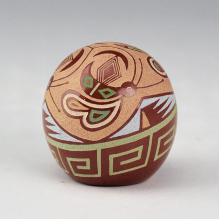 Lonewolf, Joseph - "Mimbres and Realistic Bee" Seedpot (1986)