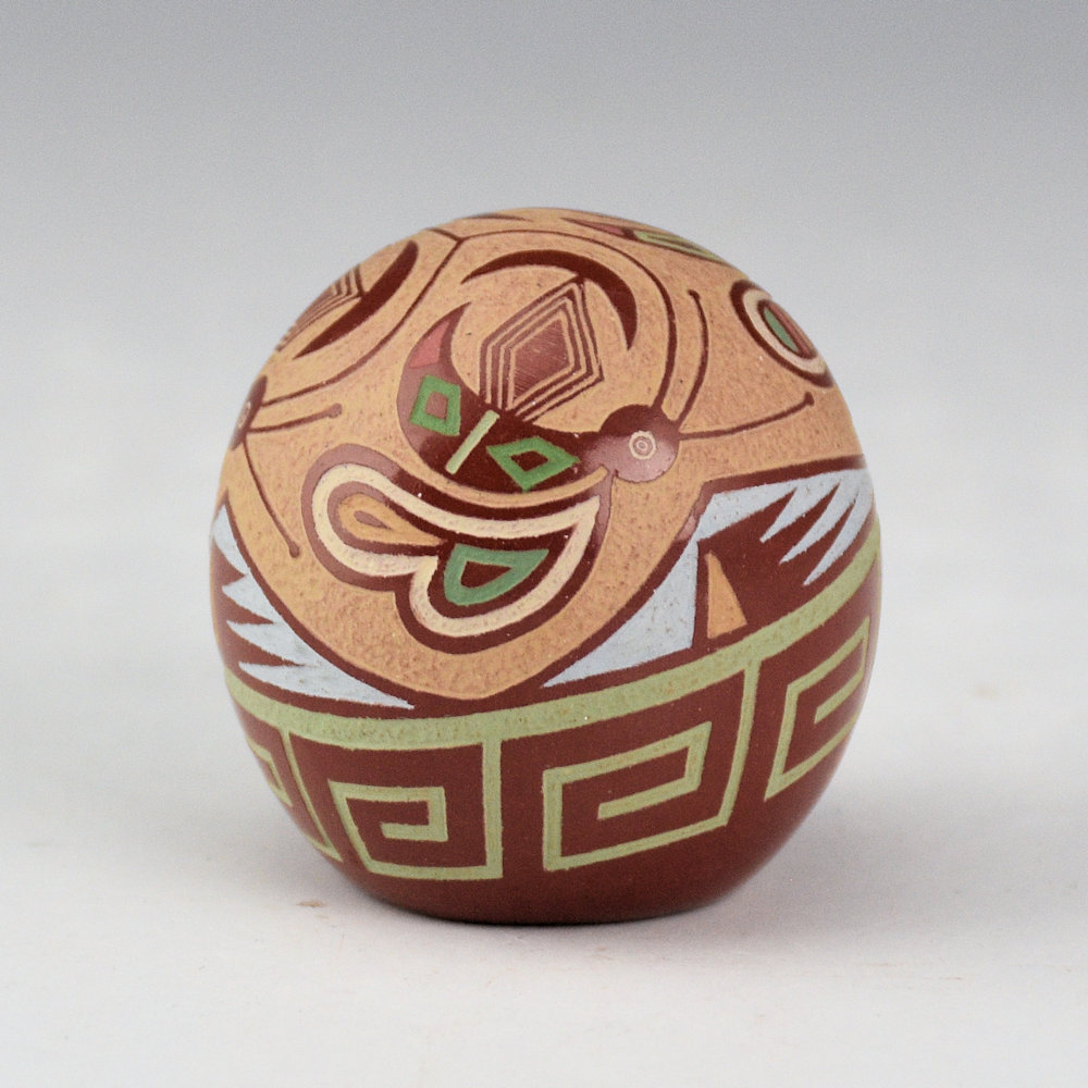 Lonewolf, Joseph - "Mimbres and Realistic Bee" Seedpot (1986)