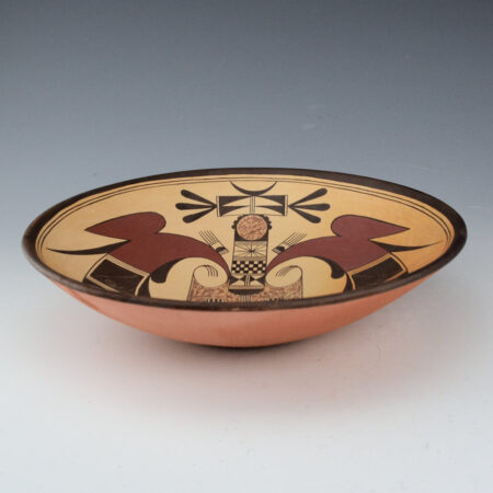 Alternative view of Koopee, Jacob - 9" Wide Plate with Double Hummingbirds (2001)