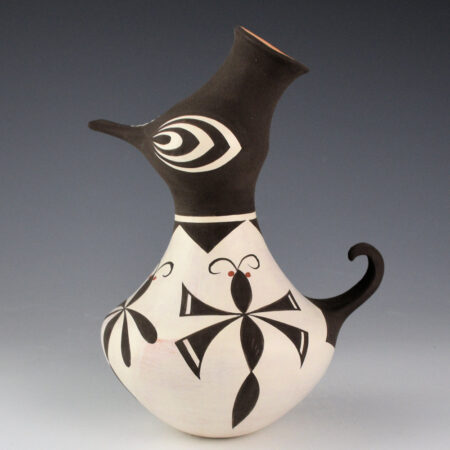 Peynetsa, Jamie & Avelia Anderson - White Clay Duck with Dragonflies