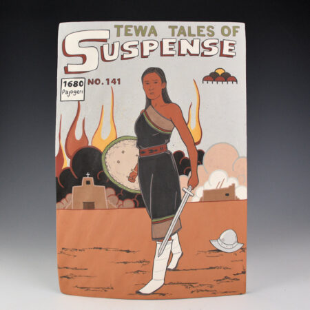 Garcia, Jason - "Tewa Tales of Suspense! #147" Clay Tile