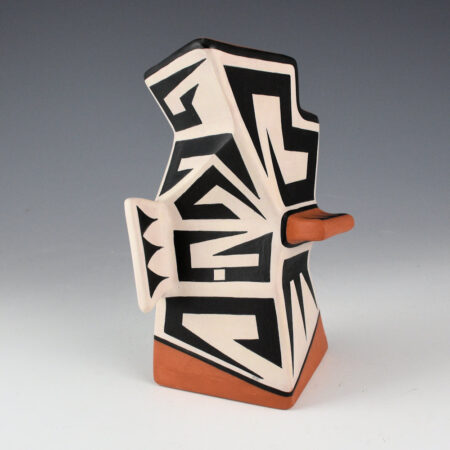 Suina, Jeff - "Gray Haven" Angular Geometric Design Jar