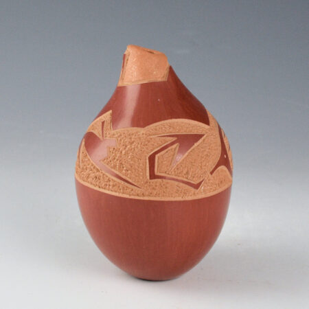 Alternative view of Tse-Pe, Jennifer Sisneros - Red Jar with Avanyu