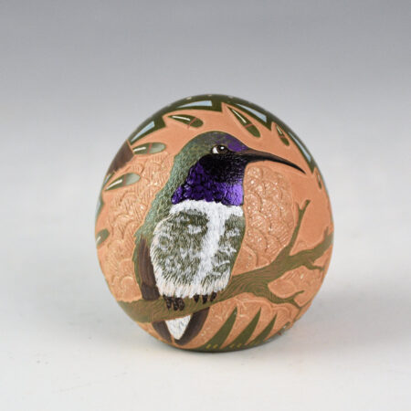 Alternative view of Tafoya, Jennifer - Green Seedpot with Hummingbirds