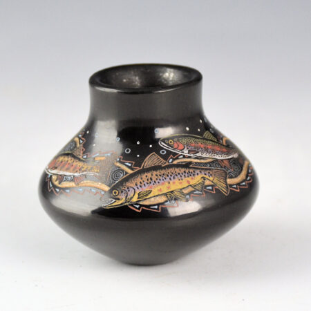 Tafoya, Jennifer - Small Water Jar with 7 Trout (2025)