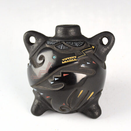 Tafoya, Jennifer & Ty Moquino - Canteen with Carved Avanyu