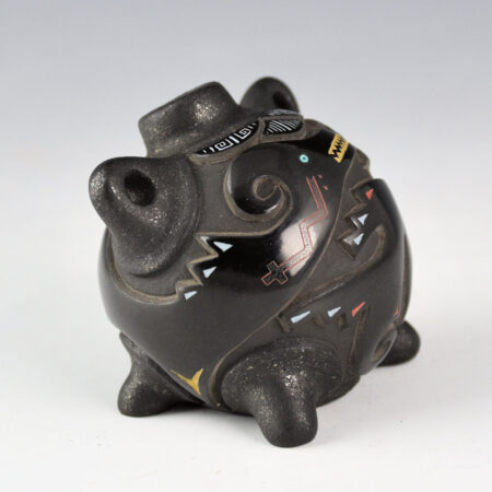 Alternative view of Tafoya, Jennifer & Ty Moquino - Canteen with Carved Avanyu