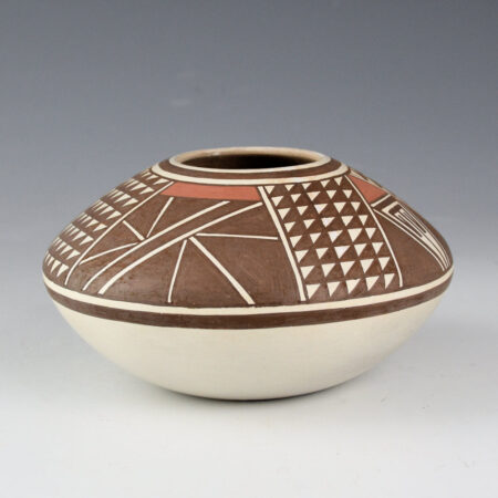 Namingha, Jocelyn Quam - Bowl with Mountain and Rain Designs