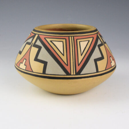 Alternative view of Talachy, Joe & Thelma - Polychrome Jar with Cloud Designs