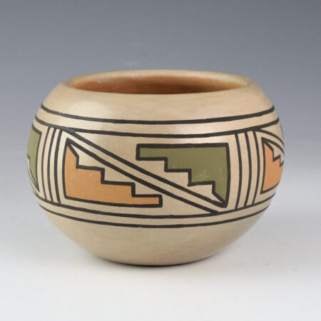 Calabaza, Jospeh "Tha-Mo-Thay" - Bowl with Mesa and Cloud Designs (1980s)