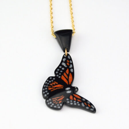 Pourier, Kevin - Small Buffalo Horn Monarch Butterfly Pendant