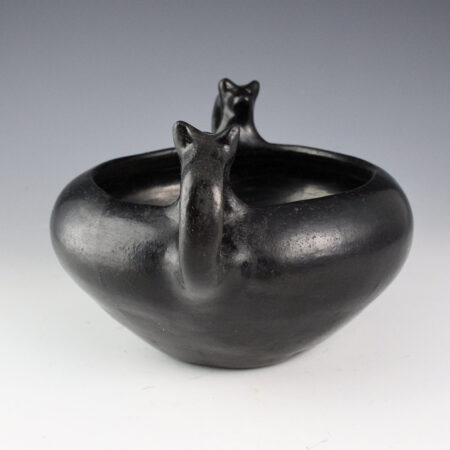 Alternative view of Tafoya, Margaret  - Fox Handles Round Bowl (1930s)