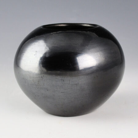 Martinez, Maria - Plainware Gunmetal Bowl "Maria Popovi" (1956-9)