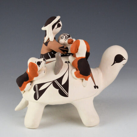 Alternative view of Ray, Marilyn Henderson - Storyteller Turtle with Boy and Dogs (2009)