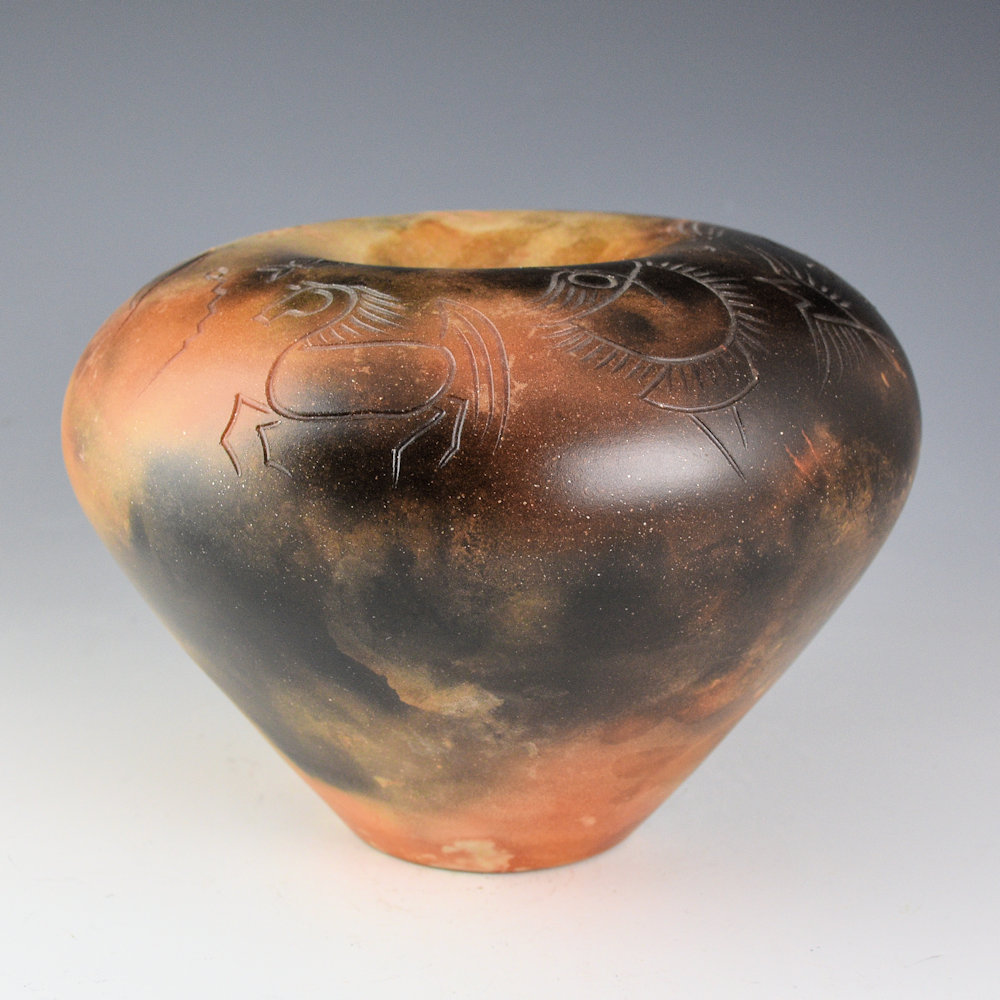 Pahponee -"Shawl Dancer" Infinity Rim Bowl (1999) - Image 3