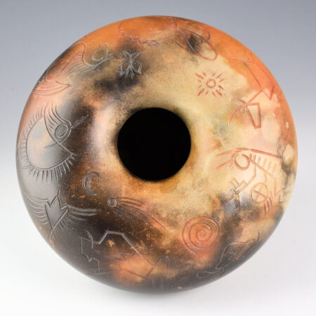 Alternative view of Pahponee -"Shawl Dancer" Infinity Rim Bowl (1999)