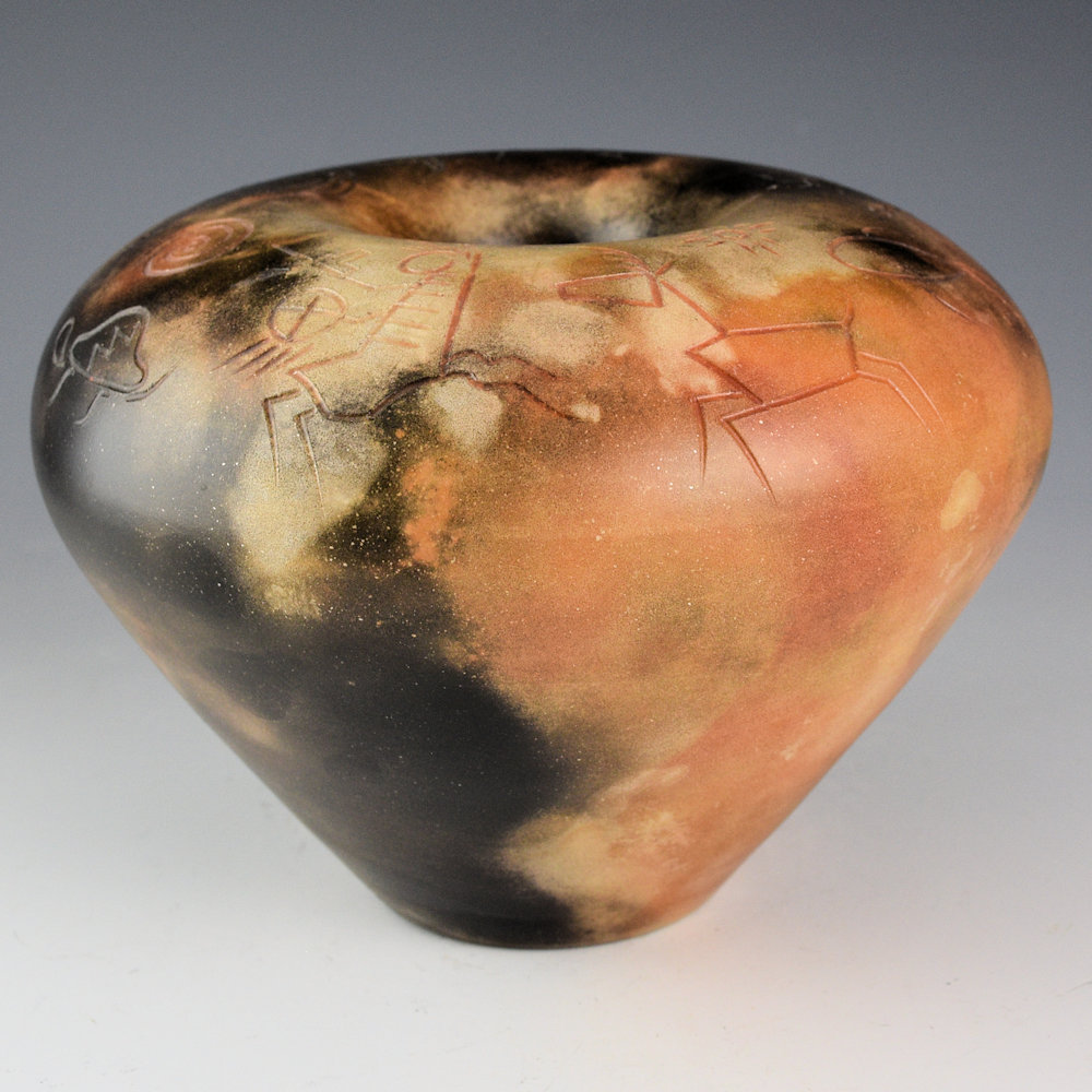 Pahponee -"Shawl Dancer" Infinity Rim Bowl (1999)