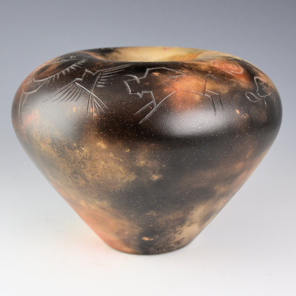 Pahponee -"Shawl Dancer" Infinity Rim Bowl (1999) - Image 4