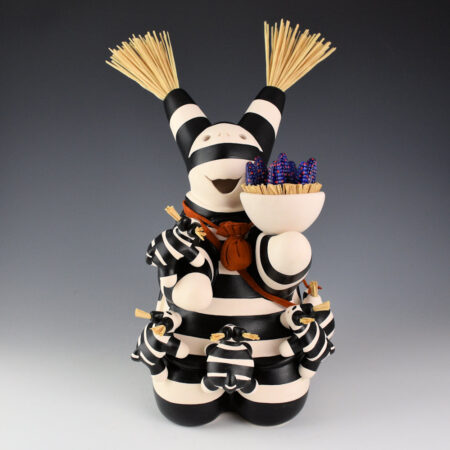 Chitto, Randall - Large Turtle Storyteller with Four Kids and Corn (2025)