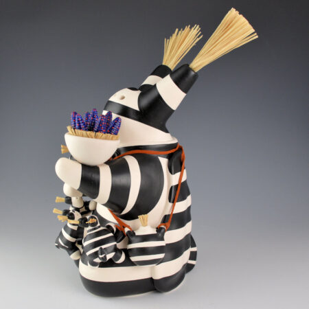 Alternative view of Chitto, Randall - Large Turtle Storyteller with Four Kids and Corn (2025)