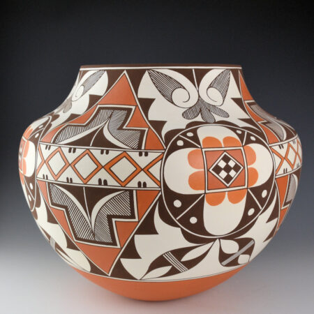 Alternative view of Patricio, Robert - 12" Wide "Winter Flowers" Water Jar