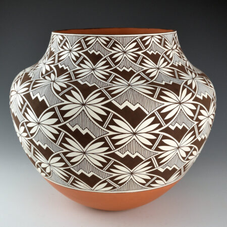 Alternative view of Patricio, Robert - 11"Wide Interlocking Black-and-White Butterfly Design Water Jar