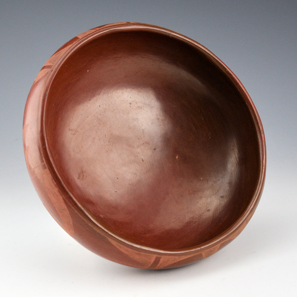 Gonzales, Rose - Red-on-Red Bowl with Cloud Designs (1925-30) - Image 2