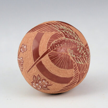 Alternative view of Lonewolf, Rosemary "Apple Blossom" - Seedpot with Hummingbird and Flowers