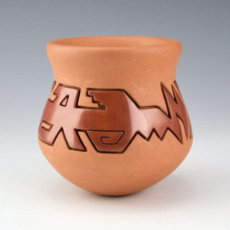 Lugo, Sergio - "Ember Avanyu" Carved Water Jar