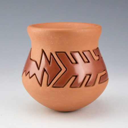 Alternative view of Lugo, Sergio - "Ember Avanyu" Carved Water Jar