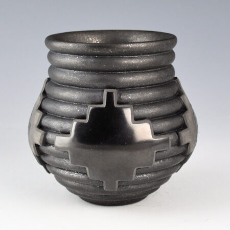 Alternative view of Lugo, Sergio - "Dust Across the Starlight Sky" Carved Water Jar