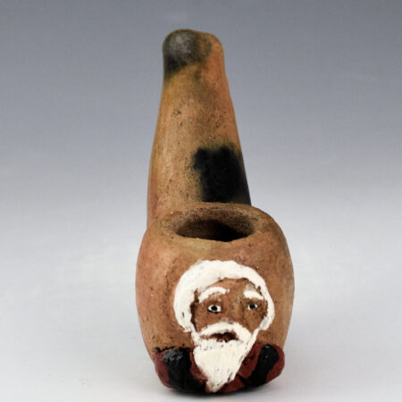 Claw, Silas and Bertha - Clay Pipe with Relief Santa Claus (1990s)