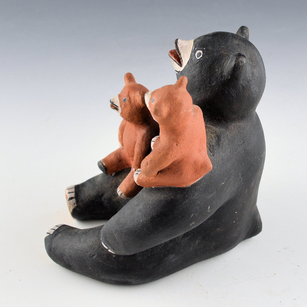 Naranjo, Virginia - Bear Storyteller with Two Cubs (1970s) - Image 3