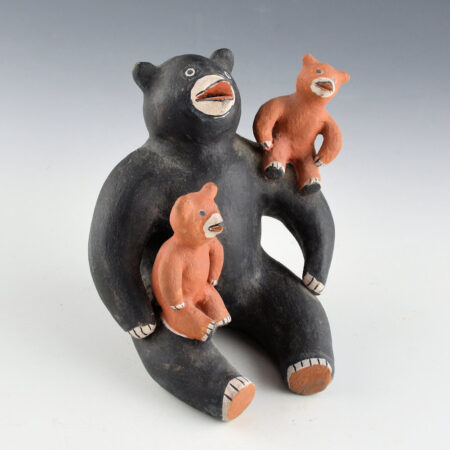 Naranjo, Virginia - Bear Storyteller with Two Cubs (1970s)