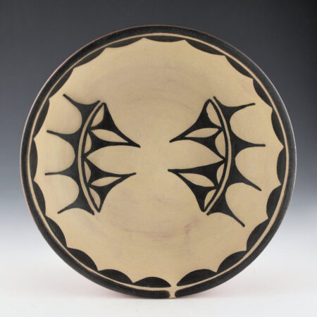 Alternative view of Coriz, Arthur & Hilda  - 9" Wide Open Bowl with Rain Clouds (1990s)