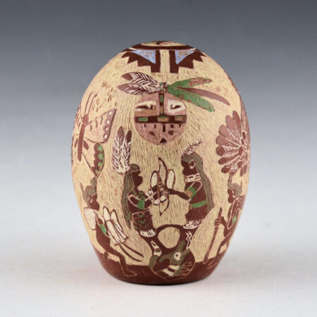 Tafoya, Camilio - "The Marriage of the Hummingbird and the Butterfly" Seedpot (1981)