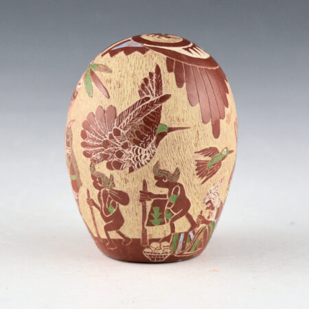 Alternative view of Tafoya, Camilio - "The Marriage of the Hummingbird and the Butterfly" Seedpot (1981)