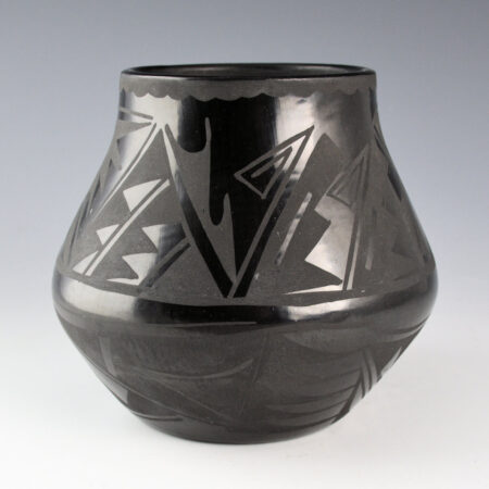 Dunlap, Carmelita - Jar with Mountain and Plant Designs (1970s)