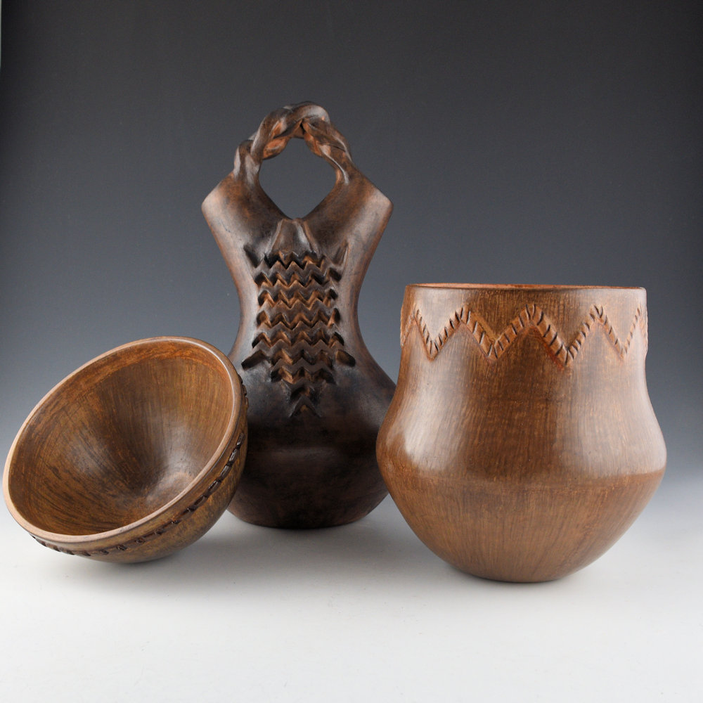 Tso, Jr., Damon - 11" Tall Wedding Vase with Horned Lizard and Corn (2005) - Image 5