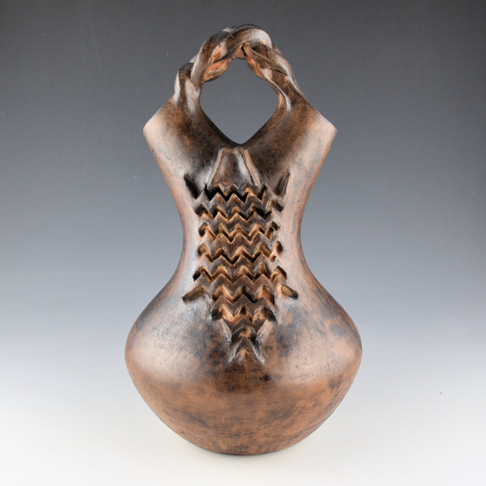 Tso, Jr., Damon - 11" Tall Wedding Vase with Horned Lizard and Corn (2005)