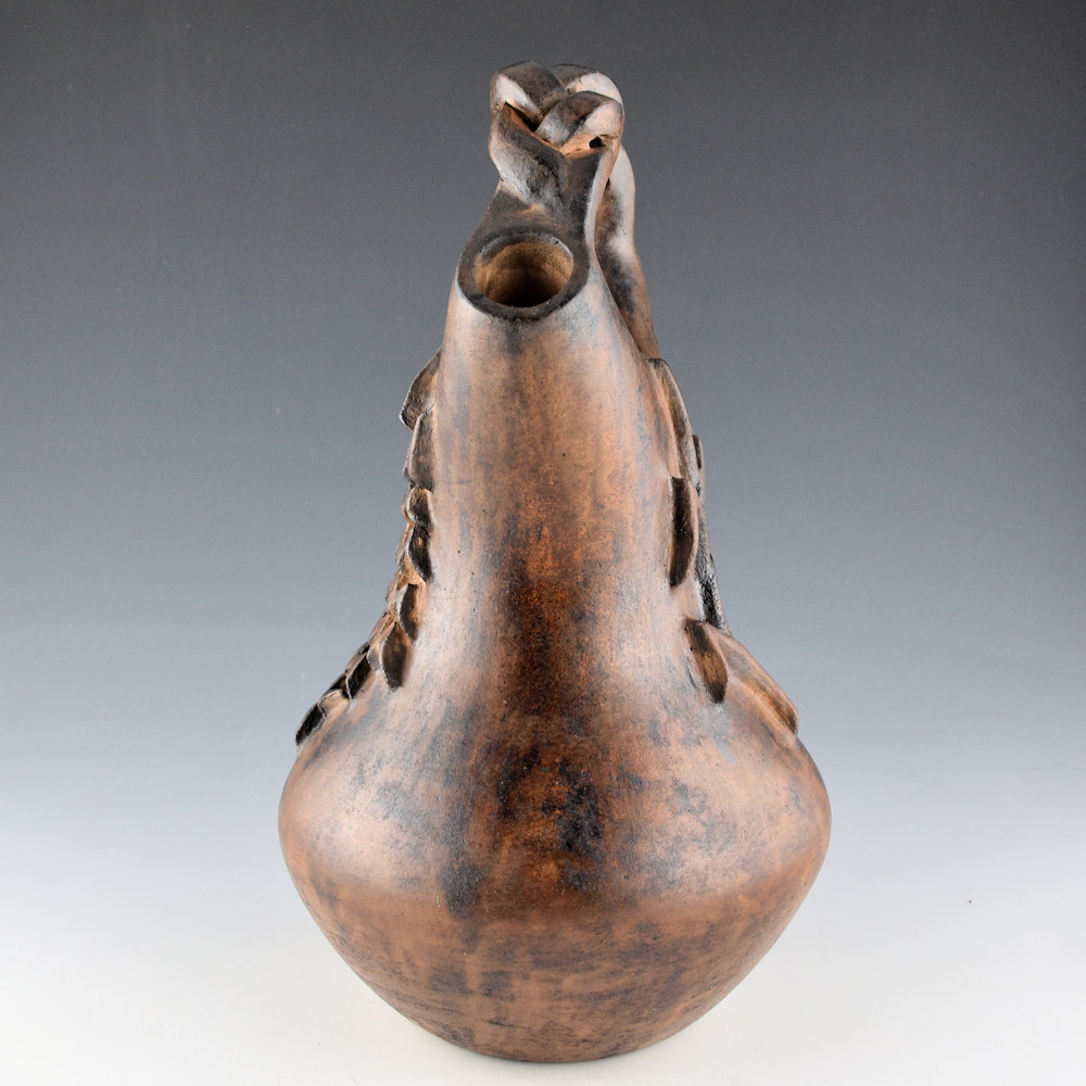 Tso, Jr., Damon - 11" Tall Wedding Vase with Horned Lizard and Corn (2005) - Image 3