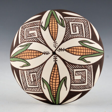Lewis-Garcia, Diane - Polychrome Seedpot with Four Ears of Corn