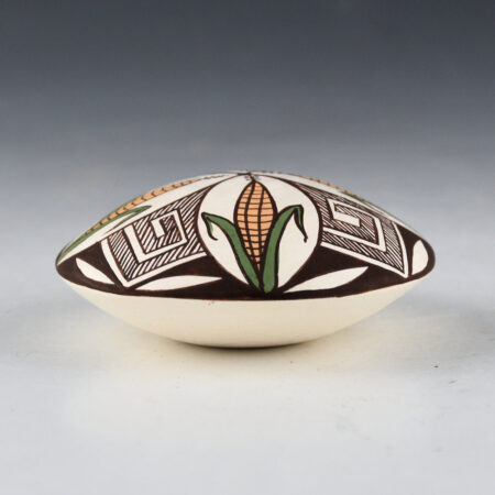 Alternative view of Lewis-Garcia, Diane - Polychrome Seedpot with Four Ears of Corn