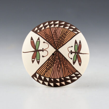 Lewis-Garcia, Diane - Polychrome Seedpot with Dragonflies and Dragonfly Wings