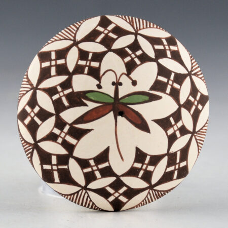 Lewis-Garcia, Diane - Polychrome Seedpot with Dragonfly and Stars