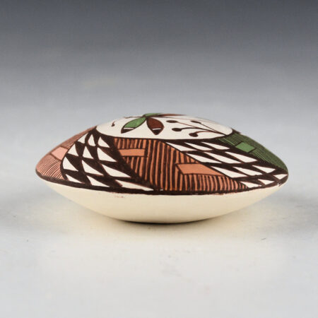 Alternative view of Lewis-Garcia, Diane - Polychrome Seedpot with Dragonfly and Swirling Clouds