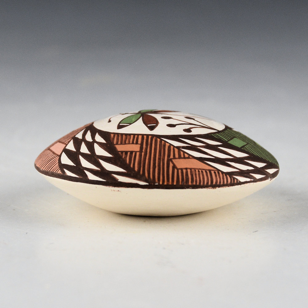 Lewis-Garcia, Diane - Polychrome Seedpot with Dragonfly and Swirling Clouds - Image 2