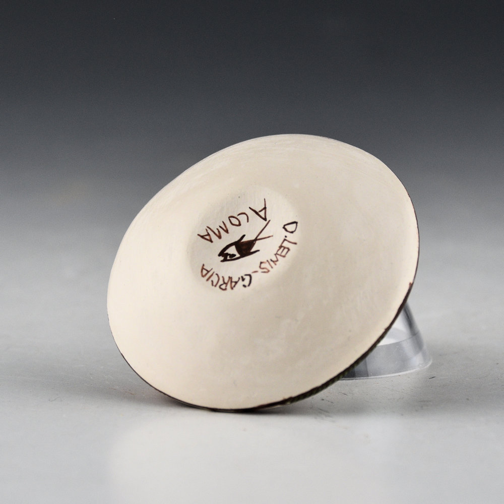 Lewis-Garcia, Diane - Polychrome Seedpot with Dragonfly and Swirling Clouds - Image 3